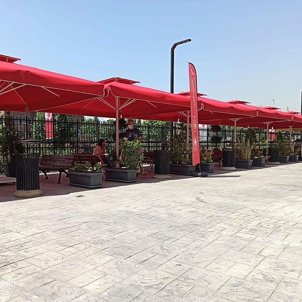 4x4 Teleskopik Eko Model Şemsiye Saçaksız Polyester Dokuma Kumaşlı Bordo